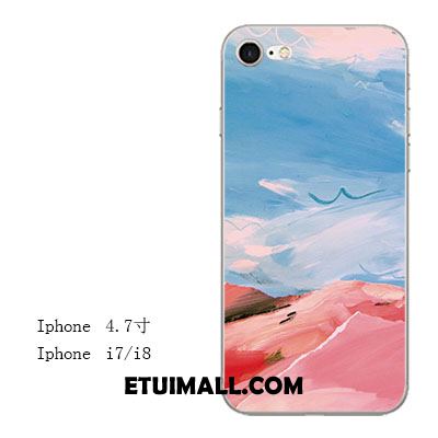 Etui iPhone 8 Anti-fall Niebieski Miękki All Inclusive Telefon Komórkowy Obudowa Dyskont