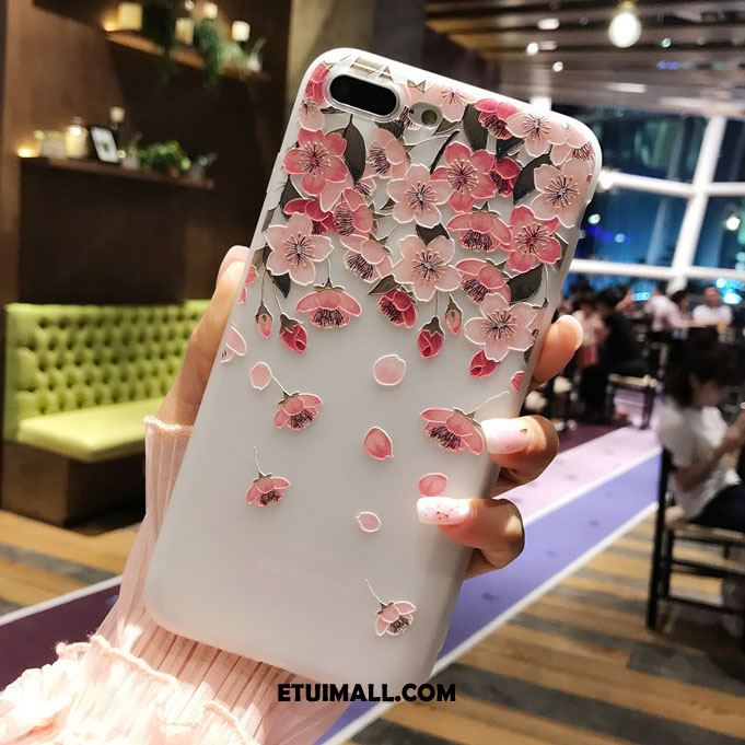 Etui iPhone 8 Plus Miękki Wisząca Szyja Silikonowe Różowe Telefon Komórkowy Pokrowce Sprzedam