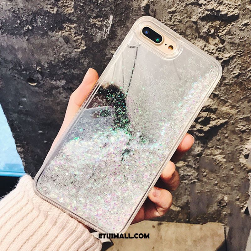 Etui iPhone 8 Plus Modna Marka Rhinestone Różowe Kreatywne Telefon Komórkowy Pokrowce Tanie