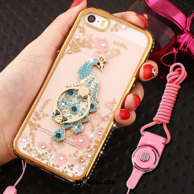 Etui iPhone Se Anti-fall Rhinestone Telefon Komórkowy Ochraniacz Wiszące Ozdoby Futerał Tanie