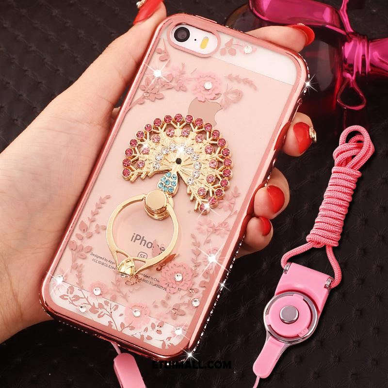 Etui iPhone Se Anti-fall Rhinestone Telefon Komórkowy Ochraniacz Wiszące Ozdoby Futerał Tanie