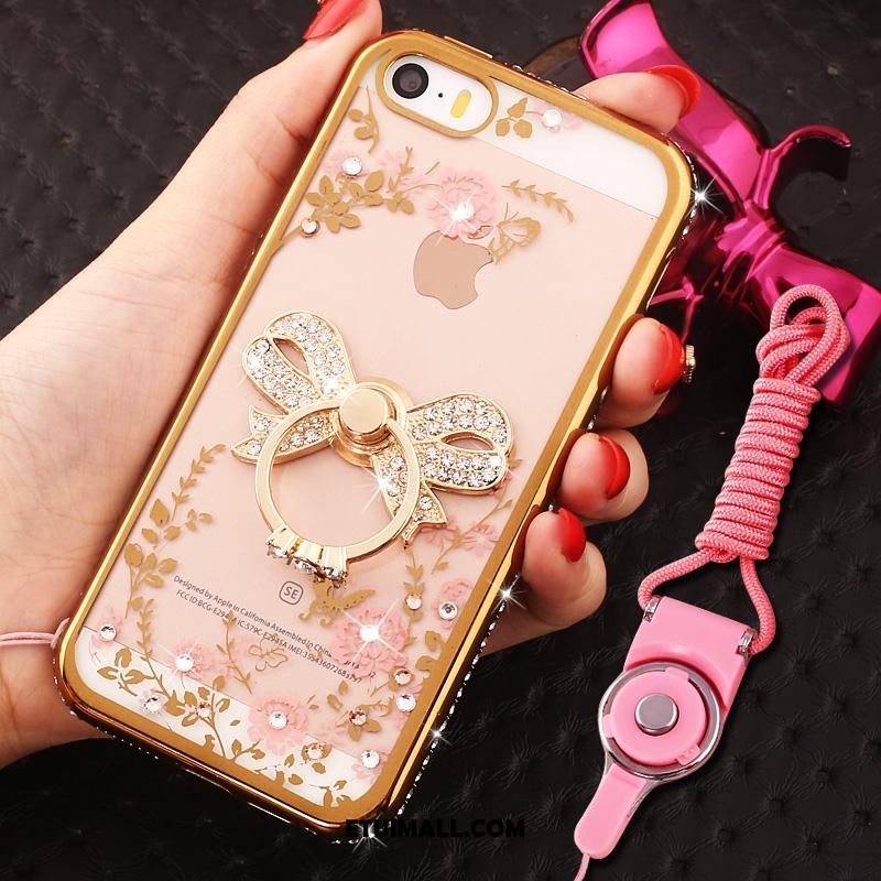 Etui iPhone Se Anti-fall Rhinestone Telefon Komórkowy Ochraniacz Wiszące Ozdoby Futerał Tanie