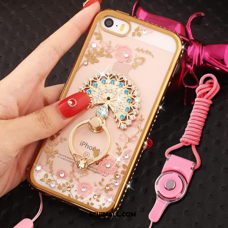 Etui iPhone Se Anti-fall Rhinestone Telefon Komórkowy Ochraniacz Wiszące Ozdoby Futerał Tanie