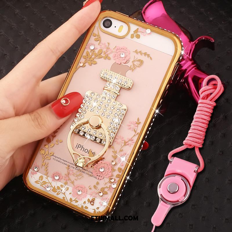 Etui iPhone Se Anti-fall Rhinestone Telefon Komórkowy Ochraniacz Wiszące Ozdoby Futerał Tanie