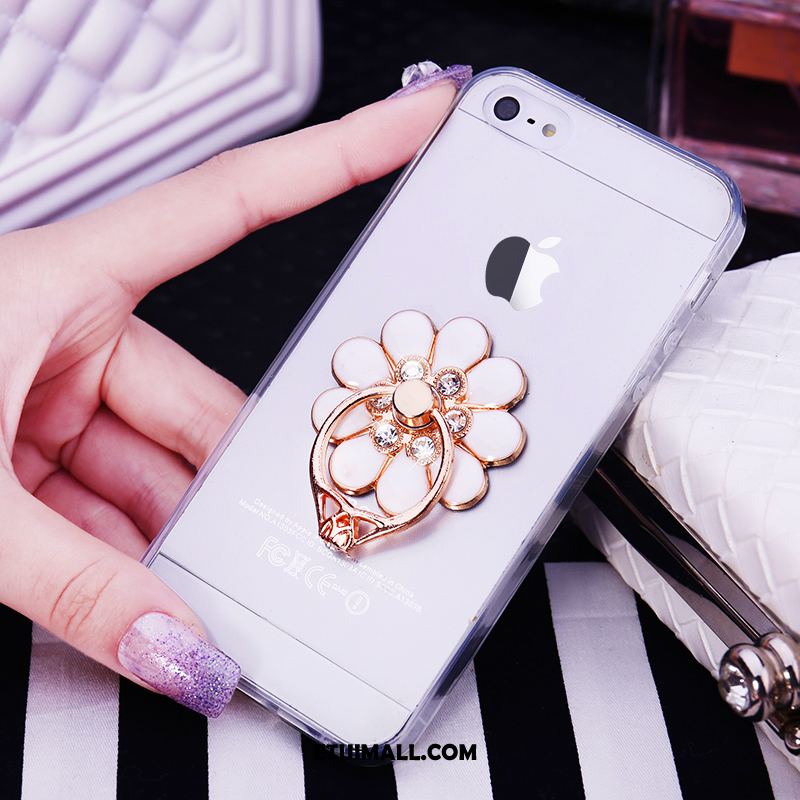 Etui iPhone Se Miękki Telefon Komórkowy Silikonowe Ring Rhinestone Futerał Tanie