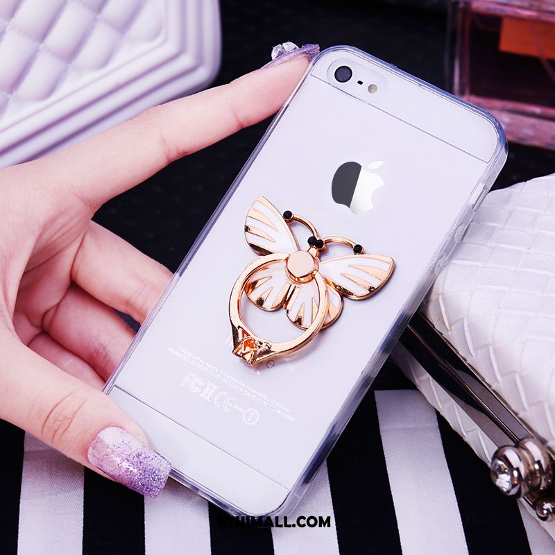 Etui iPhone Se Miękki Telefon Komórkowy Silikonowe Ring Rhinestone Futerał Tanie