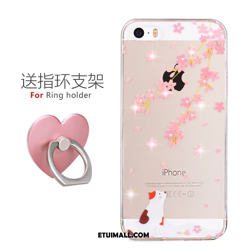 Etui iPhone Se Rhinestone Super Słodkie Przezroczysty Anti-fall All Inclusive Obudowa Sklep