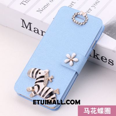 Etui iPhone Se Skórzany Futerał Ochraniacz Rhinestone Anti-fall Różowe Futerał Tanie