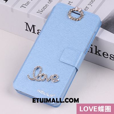 Etui iPhone Se Skórzany Futerał Ochraniacz Rhinestone Anti-fall Różowe Futerał Tanie