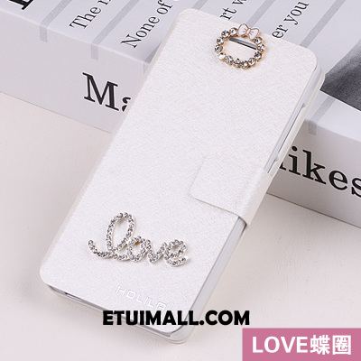 Etui iPhone Se Skórzany Futerał Ochraniacz Rhinestone Anti-fall Różowe Futerał Tanie