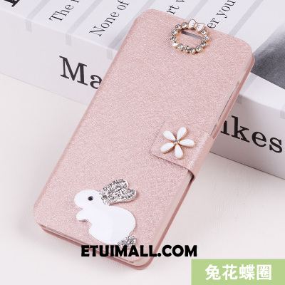 Etui iPhone Se Skórzany Futerał Ochraniacz Rhinestone Anti-fall Różowe Futerał Tanie