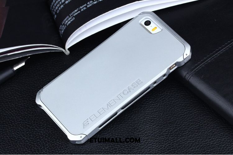 Etui iPhone Se Tendencja Granica Czerwony Ochraniacz Metal Pokrowce Online