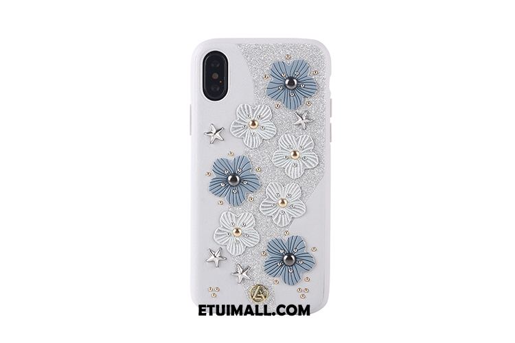 Etui iPhone X Ochraniacz Kwiaty Telefon Komórkowy Płatki Niebieski Futerał Sprzedam