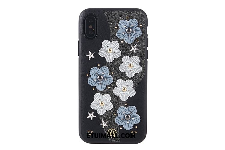 Etui iPhone X Ochraniacz Kwiaty Telefon Komórkowy Płatki Niebieski Futerał Sprzedam