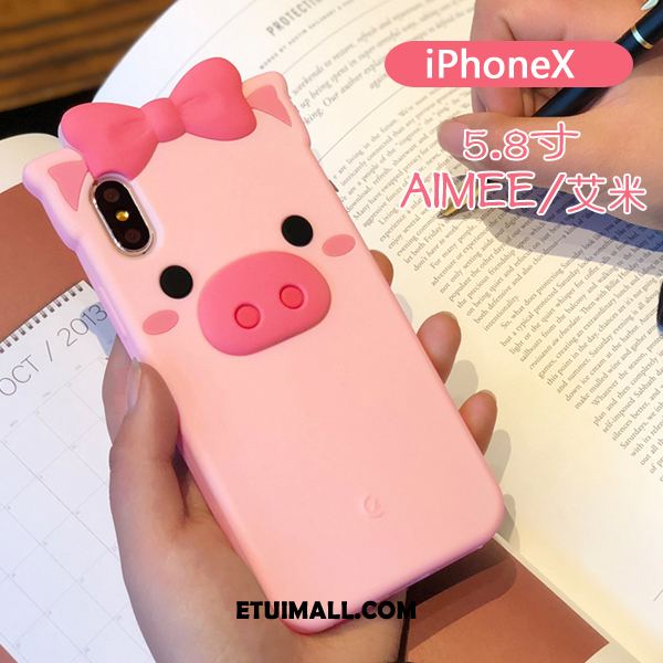 Etui iPhone X Telefon Komórkowy Oryginalny All Inclusive Anti-fall Różowe Pokrowce Na Sprzedaż