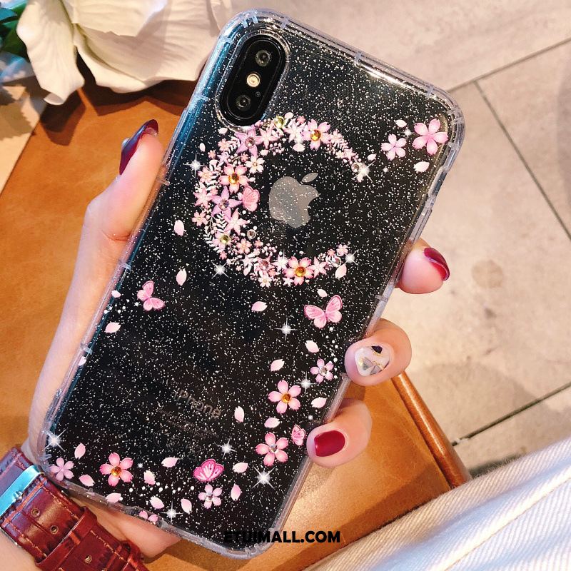Etui iPhone X Telefon Komórkowy Różowe Miękki Kwiatowa Silikonowe Futerał Sprzedam