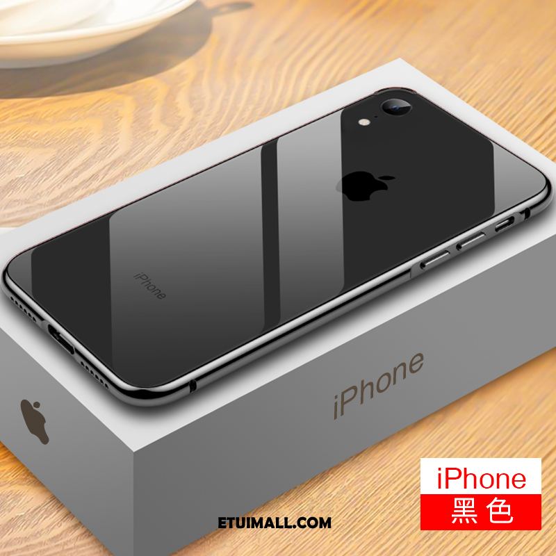 Etui iPhone Xr Cienkie Anti-fall Proste Nowy Metal Obudowa Sklep