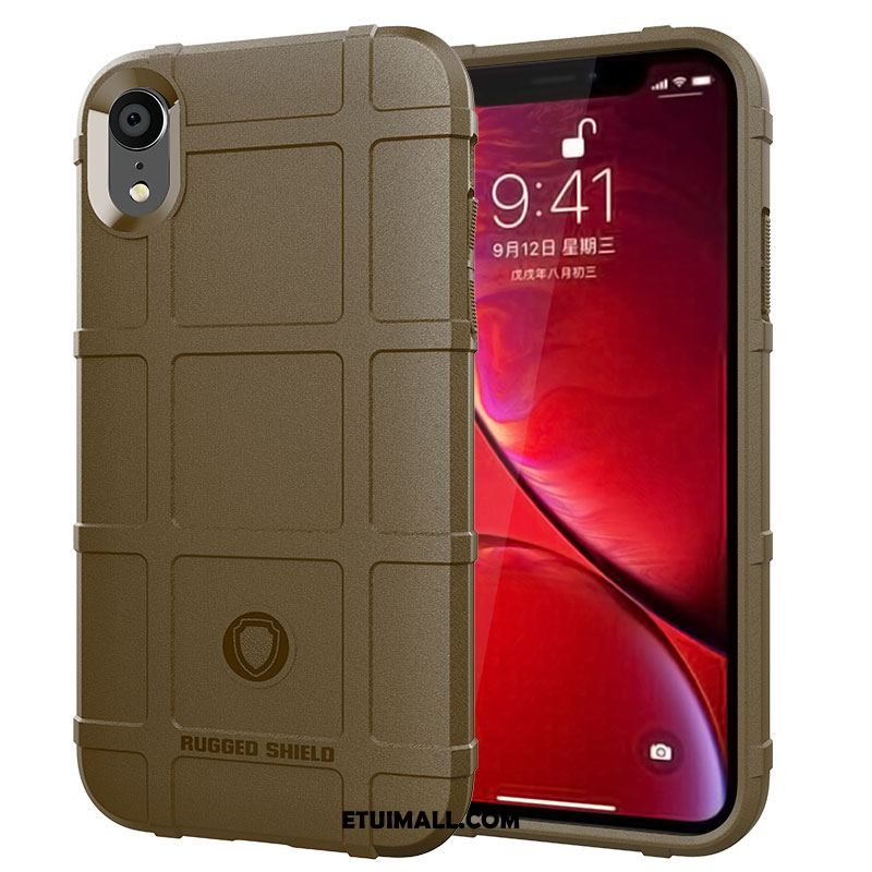 Etui iPhone Xr Zielony Modna Marka Miękki Szkło Hartowane Filmy Pokrowce Sprzedam