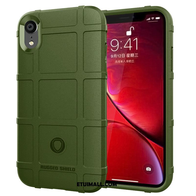 Etui iPhone Xr Zielony Modna Marka Miękki Szkło Hartowane Filmy Pokrowce Sprzedam