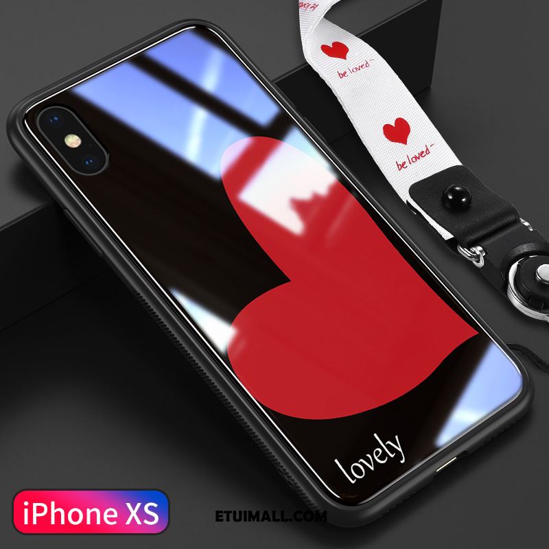 Etui iPhone Xs Biały Anti-fall Czerwony Netto Osobowość Telefon Komórkowy Obudowa Tanie