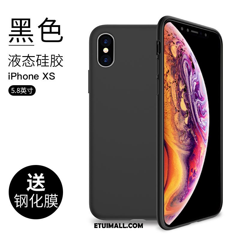 Etui iPhone Xs Cienkie Czerwony Silikonowe Anti-fall Telefon Komórkowy Pokrowce Tanie