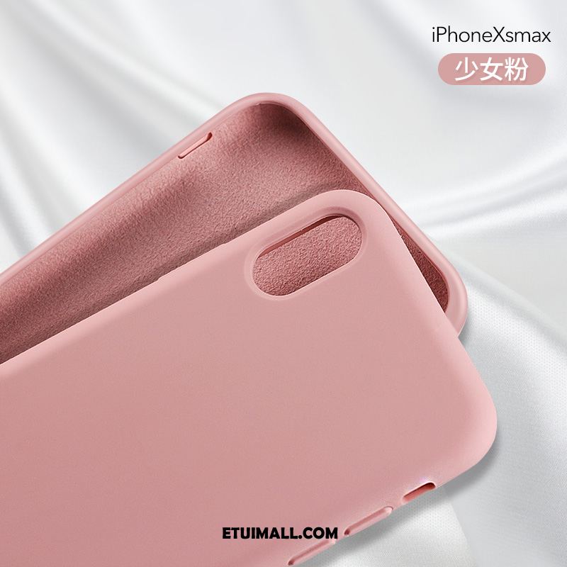 Etui iPhone Xs Max Czerwony Netto All Inclusive Czarny Silikonowe Modna Marka Pokrowce Oferta