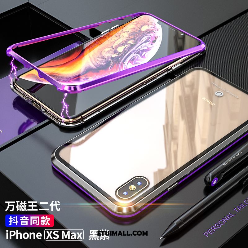 Etui iPhone Xs Max Metal Modna Marka All Inclusive Czerwony Netto Telefon Komórkowy Obudowa Online