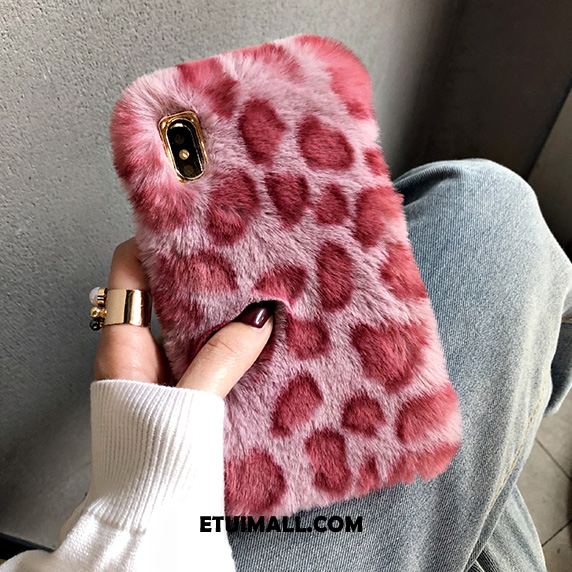 Etui iPhone Xs Max Nowy Modna Marka Lampart Pluszowa Czerwony Netto Pokrowce Sprzedam