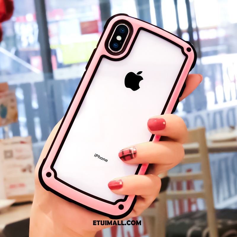 Etui iPhone Xs Max Ochraniacz Purpurowy Telefon Komórkowy Anti-fall Czerwony Netto Pokrowce Sklep