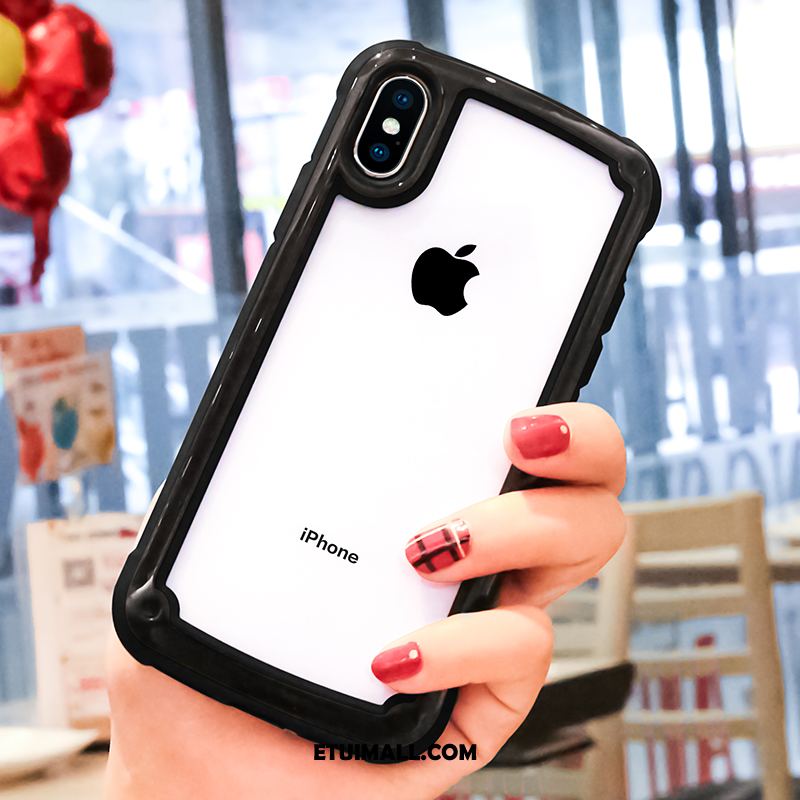 Etui iPhone Xs Max Ochraniacz Purpurowy Telefon Komórkowy Anti-fall Czerwony Netto Pokrowce Sklep