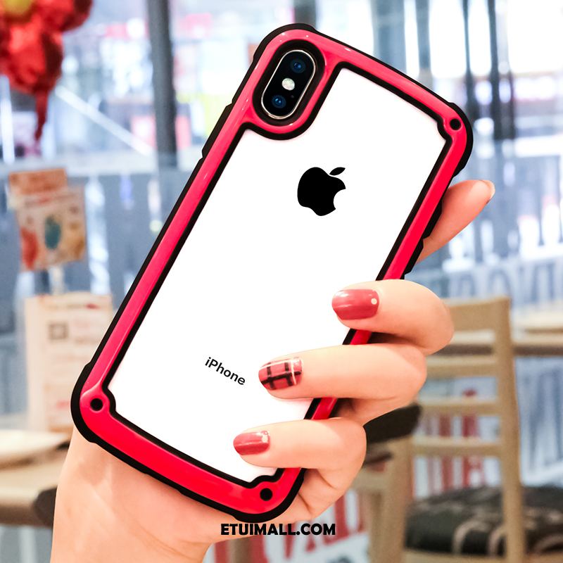 Etui iPhone Xs Max Ochraniacz Purpurowy Telefon Komórkowy Anti-fall Czerwony Netto Pokrowce Sklep