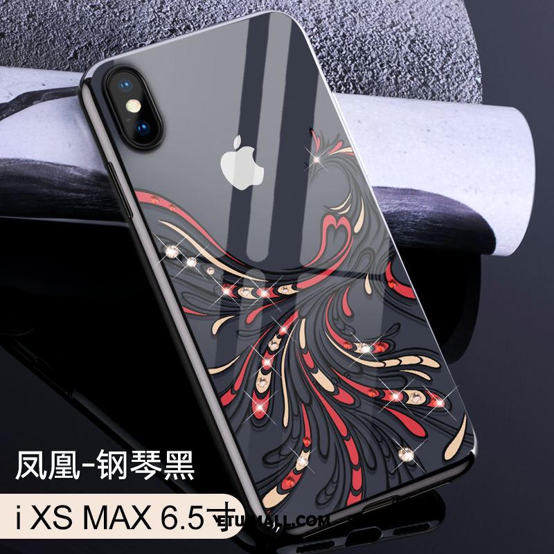 Etui iPhone Xs Max Osobowość Zakochani Przezroczysty Nowy Rhinestone Pokrowce Dyskont