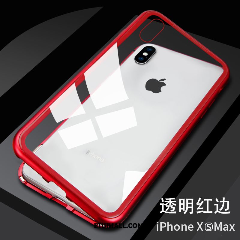 Etui iPhone Xs Max Telefon Komórkowy Czerwony Netto Anti-fall All Inclusive Magnetyzm Pokrowce Dyskont