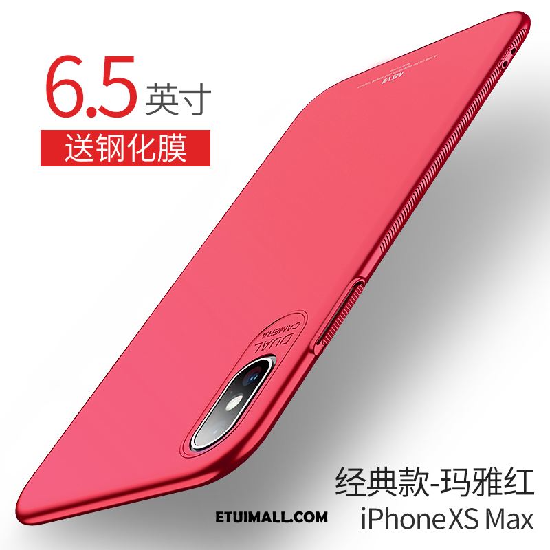 Etui iPhone Xs Max Telefon Komórkowy Miękki Nubuku Czerwony Netto Niebieski Pokrowce Dyskont