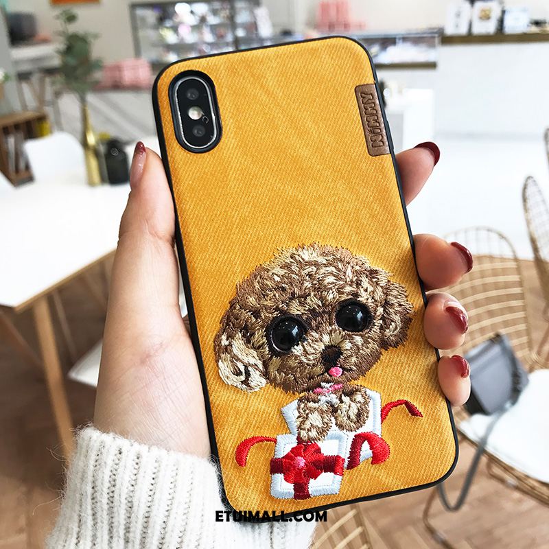 Etui iPhone Xs Tendencja Nowy Anti-fall Psy Piękny Pokrowce Sklep