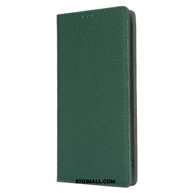 Flip Kotelot Samsung Galaxy S24 Fe Skóra O Fakturze Litchi Etui Ochronne