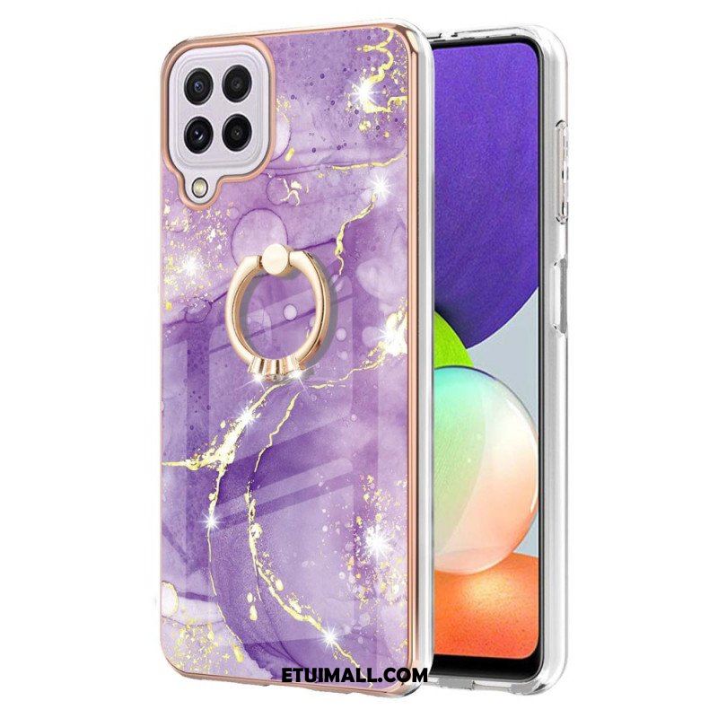 Futerały do Samsung Galaxy M32 Marmur Ze Wspornikiem Pierścienia