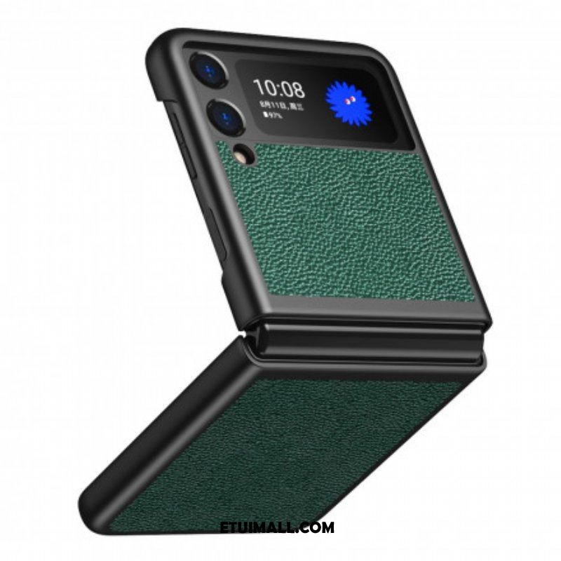 Futerały do Samsung Galaxy Z Flip 3 5G Etui Folio Stylowy Skórzany Projekt