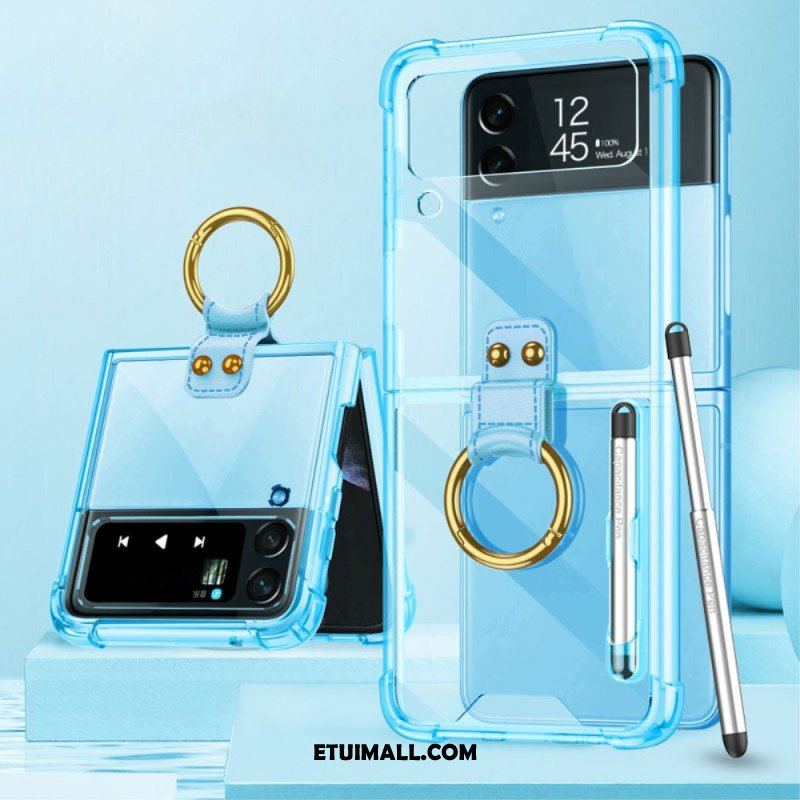 Futerały do Samsung Galaxy Z Flip 4 Etui Folio Barwione Rysikiem Gkk