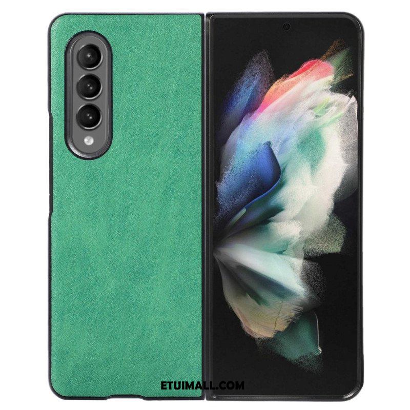 Futerały do Samsung Galaxy Z Fold 4 Dwukolorowa Sztuczna Skóra Teksturowana