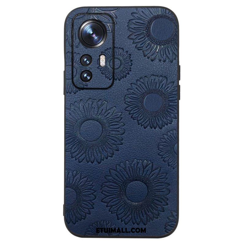Futerały do Xiaomi 12 / 12X Słoneczniki Ze Sztucznej Skóry