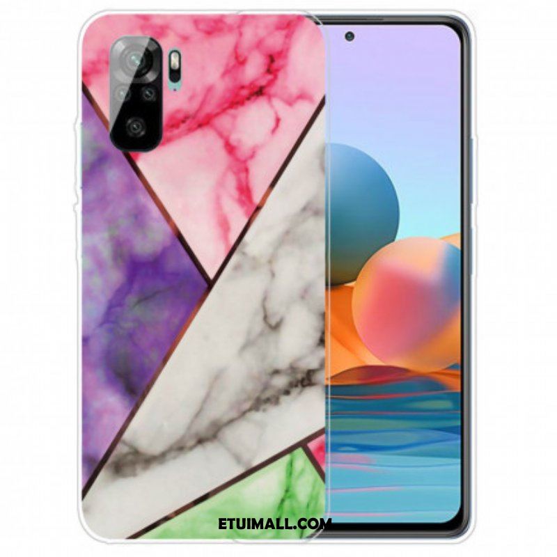 Futerały do Xiaomi Redmi Note 10 / 10S Marmur O Intensywnej Geometrii