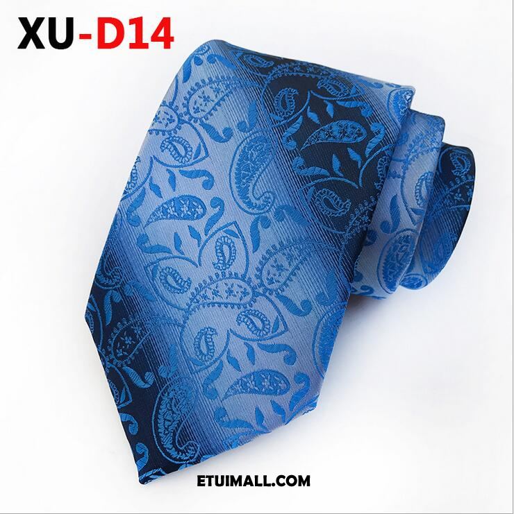 Krawat Nowy W Paski Moda Tanie, Krawat Męskie Ślubna Mały Blau
