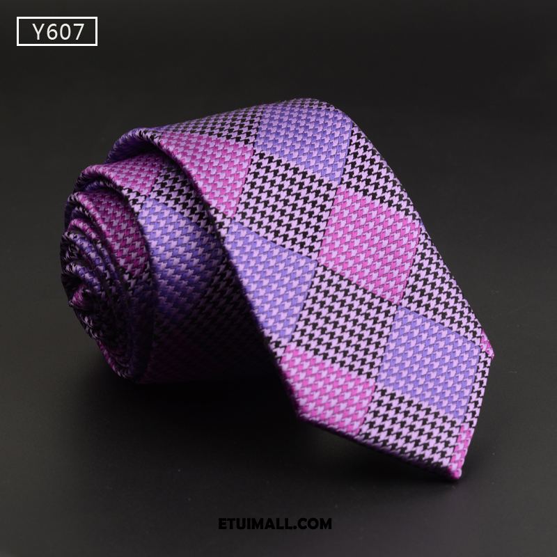 Krawat Różowy Casual Wąskie Tanie, Krawat Męskie Moda Mały