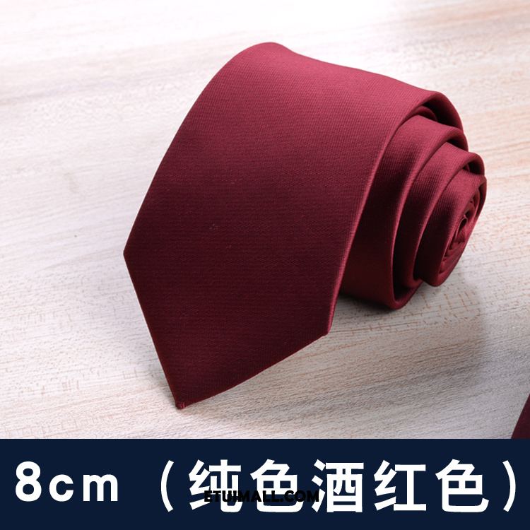 Krawat Student Casual 6 Cm Sprzedam, Krawat Męskie Wąskie Z Pracy Rot Schwarz