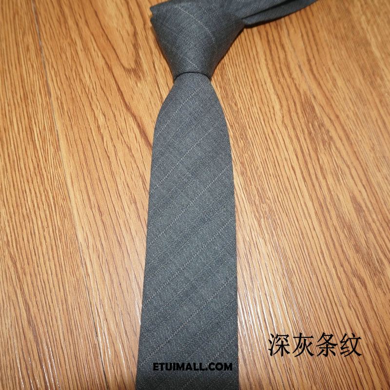 Krawat Szary Biznes Sukienka Online, Krawat Męskie Brytyjski Wąskie Weiß Schwarz Grau