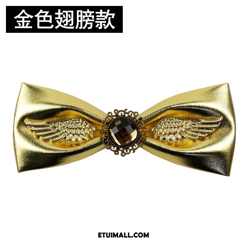 Muszka Kołnierz Kwiatowy Trendy Groomsmen Oferta, Muszka Męskie Pan Młody Męska Schwarz Gold