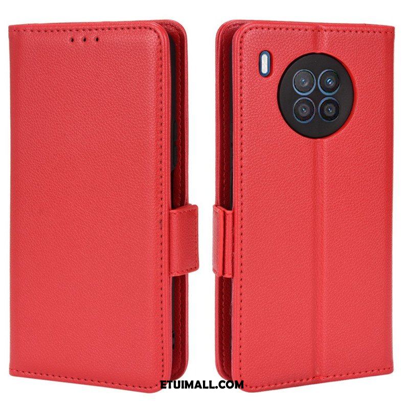 Obudowa Etui Na Telefon do Honor 50 Lite Etui Folio Flap Double Litchi Nowe Kolory