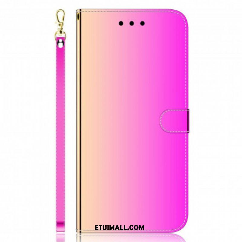Obudowa Etui Na Telefon do Oppo A54 5G / A74 5G Osłona Lusterka Ze Sztucznej Skóry
