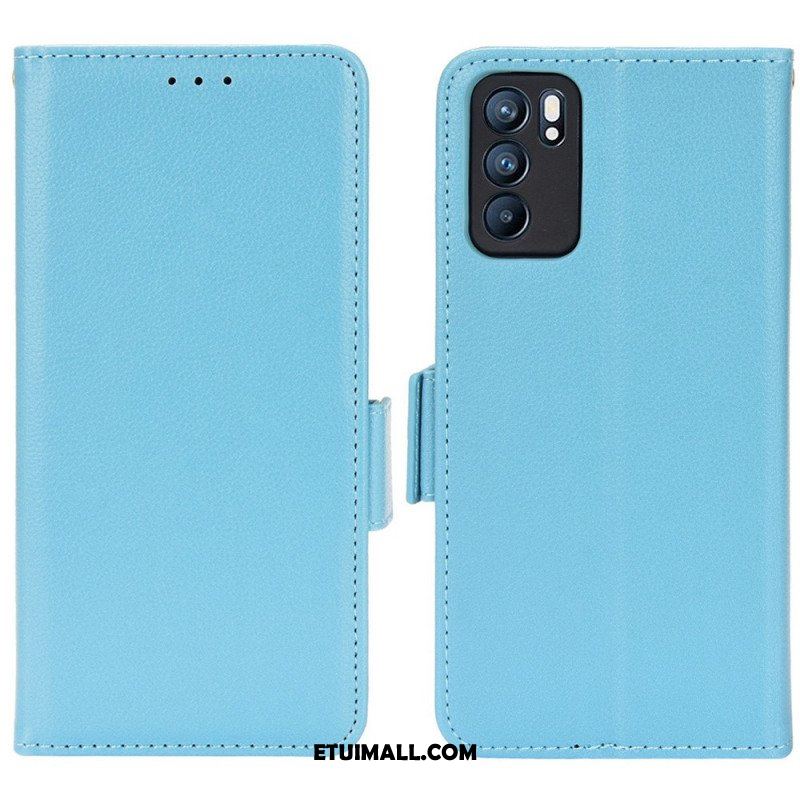 Obudowa Etui Na Telefon do Oppo Reno 6 5G Etui Folio Flap Double Nowe Kolory